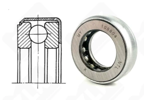Подшипник 108804 упорный шариковый 20-37-11 мм