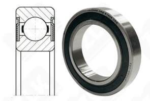 Подшипник 1000906 2RS (619062RS,69062RS) радиальный шариковый 30-47-9 мм