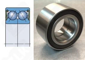 Подшипник AU0908-2LL/L588 радиально-упорный шариковый 43-76-43 мм