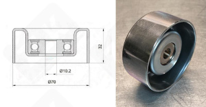 Подшипник PU107013ARMXY1 радиальный шариковый 10-70-32 мм