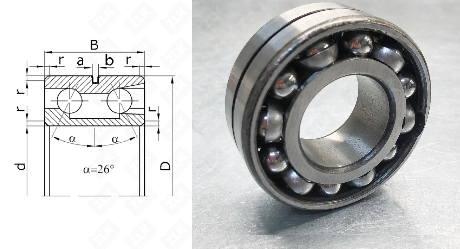 Подшипник шариковый 3056313 (3313A) 65×140×58.7 мм SKF оригинал