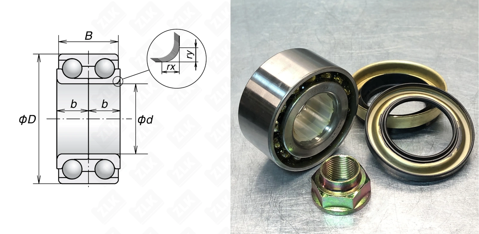 Подшипник шариковый  (VKBA857) 35×72×34 мм SKF оригинал