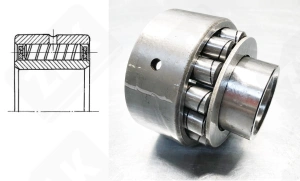 Подшипник 5307 радиальный роликовый 35-80-35 мм