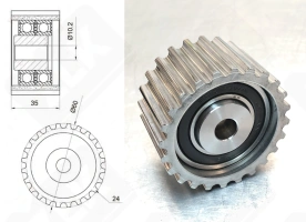 Подшипник 59TB0515 радиальный шариковый 10-59,5-35 мм
