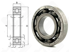 Подшипник 7000103 (16003) радиальный шариковый 17-35-8 мм