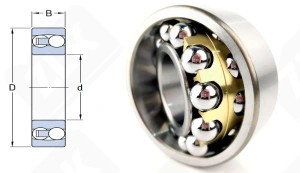 Подшипник 1609 Л (2309M) радиальный шариковый самоустанавливающийся 45-100-36 мм
