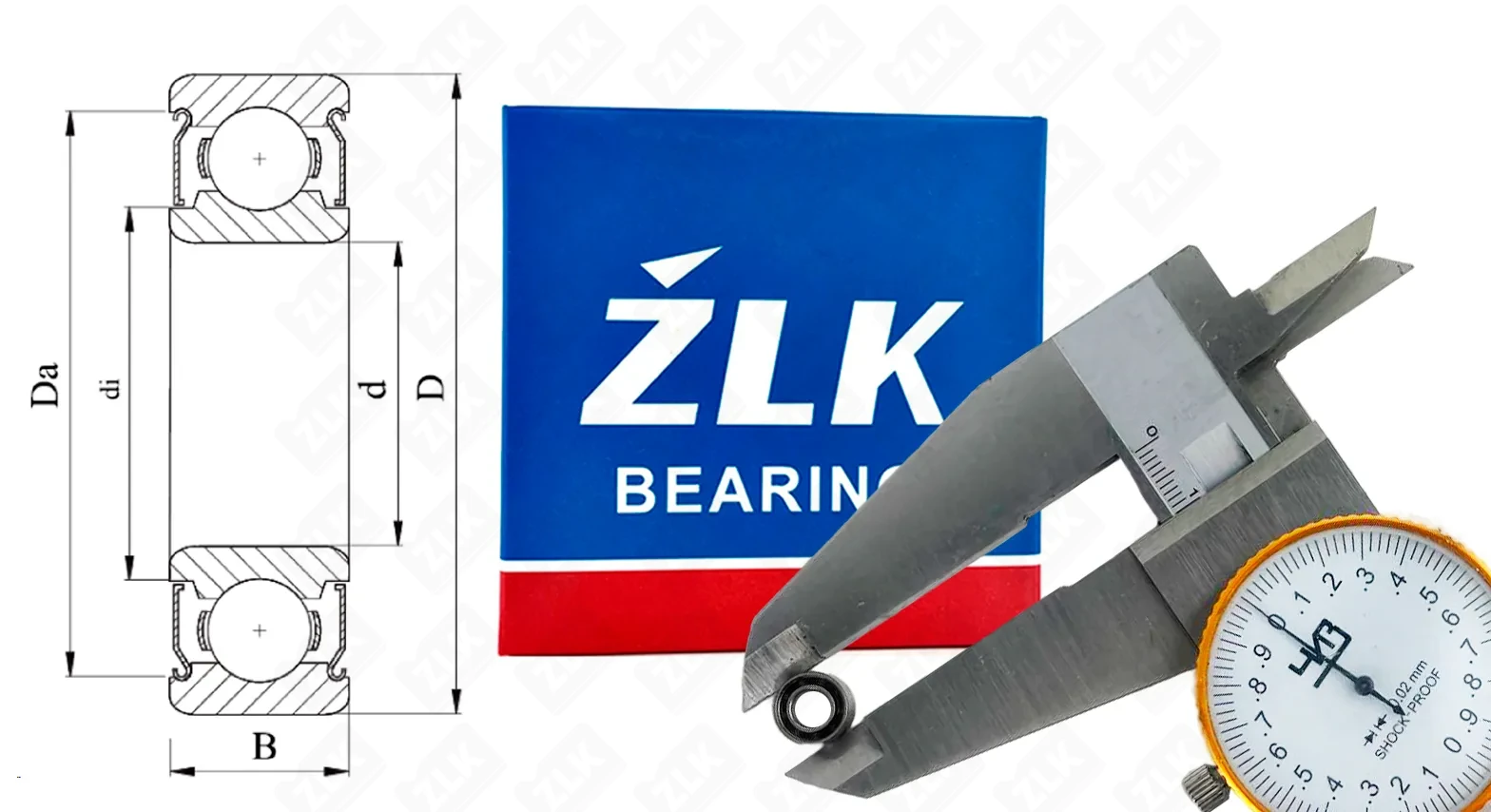 Подшипник шариковый  (MR105) 5×10×3 мм ZLK