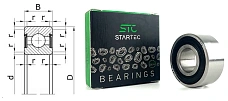 Подшипник шариковый 3180202 (63202 2RS) 15×35×15.9 мм STC