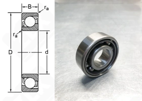 Подшипник 46204 (7204AC) радиально-упорный шариковый 20-47-14 мм