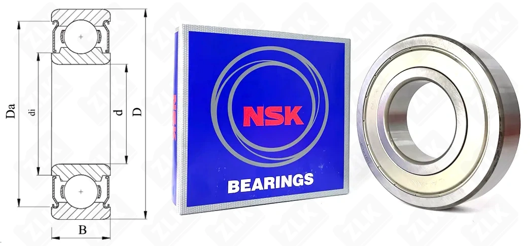 Подшипник шариковый 80314 (6314ZZC3E) 70×150×35 мм NSK оригинал