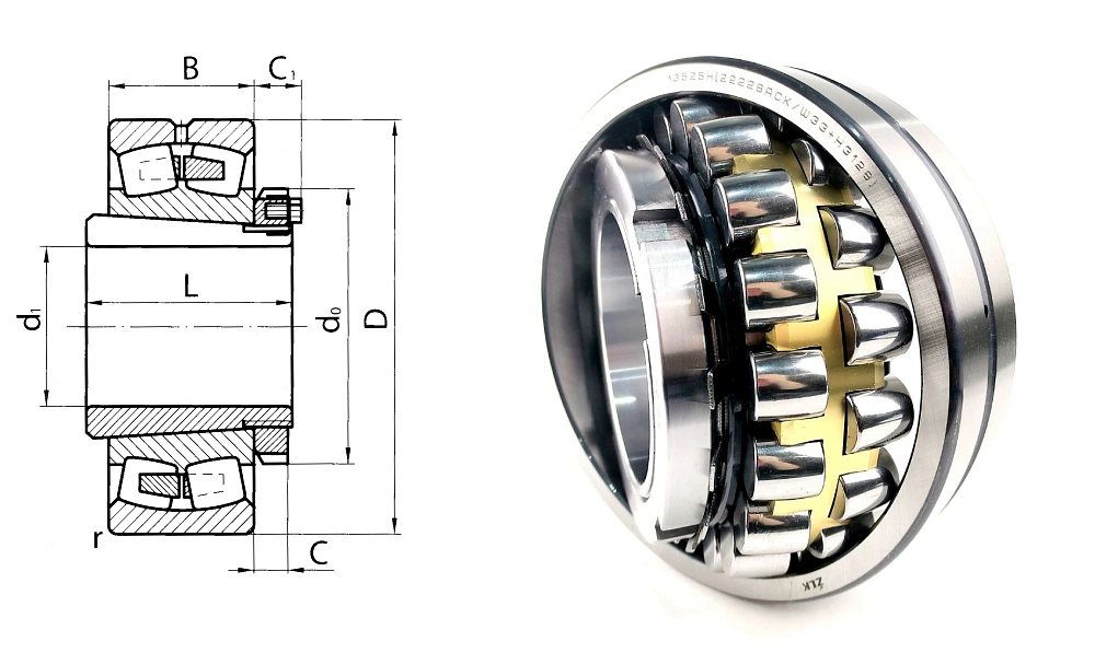 13525 Н (22228KMBW33+H3128,22228ACKW33+H3128) ZLK