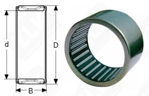 Подшипник HMK2515C радиальный игольчатый 25-33-15 мм