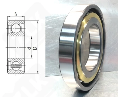 Подшипник 46234Л (7234ACM) радиально-упорный шариковый 170-310-52 мм