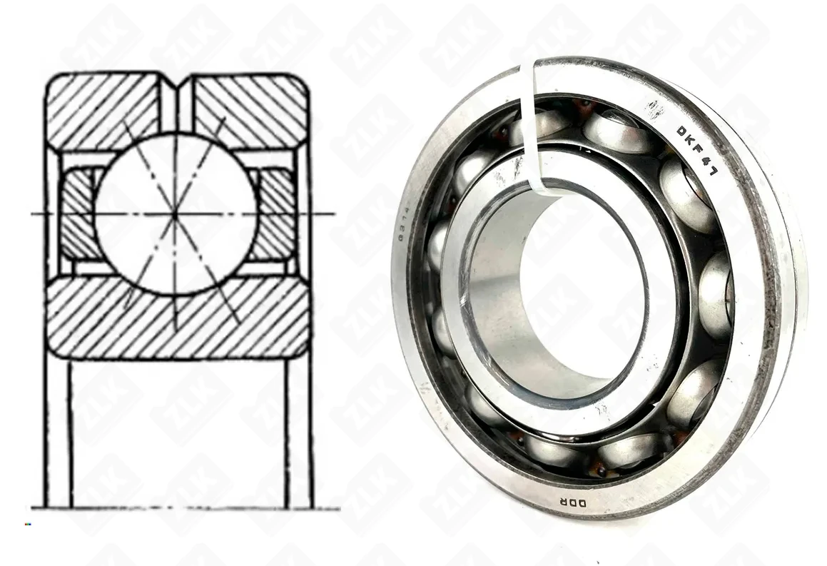 Подшипник шариковый  (Q314) 70×150×35 мм DKF