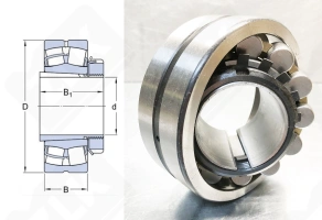Подшипник 13512 Н (22213KMBW33+H313,22213CAKW33+H313) радиальный роликовый самоустанавливающийся 60-120-31/50 мм