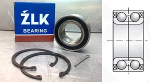 Подшипник VKBA3257 (713649320 VKBA1459 R150.23 DAC3972AW4CS49 39BWD01DCA23 DE08A62LLCS34) радиально-упорный шариковый 39-72-37 мм