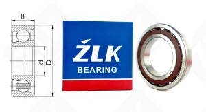 Подшипник 36215E (7215CP) радиально-упорный шариковый 70-125-24 мм