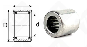Подшипник 943/7 радиальный игольчатый 7-12-3 мм
