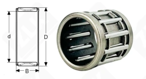 Подшипник K15x19x20 радиальный игольчатый 15-19-20 мм