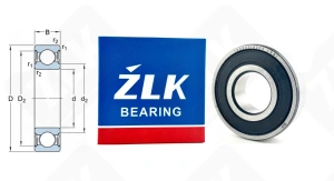 Подшипник 180203 (62032RS) радиальный шариковый 17-40-12 мм