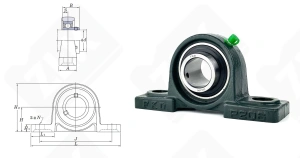 Подшипниковый узел 480206UCP (UCP206)