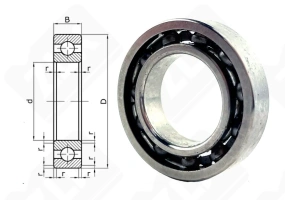 Подшипник 1000903 (61903,6903) радиальный шариковый 17-30-7 мм