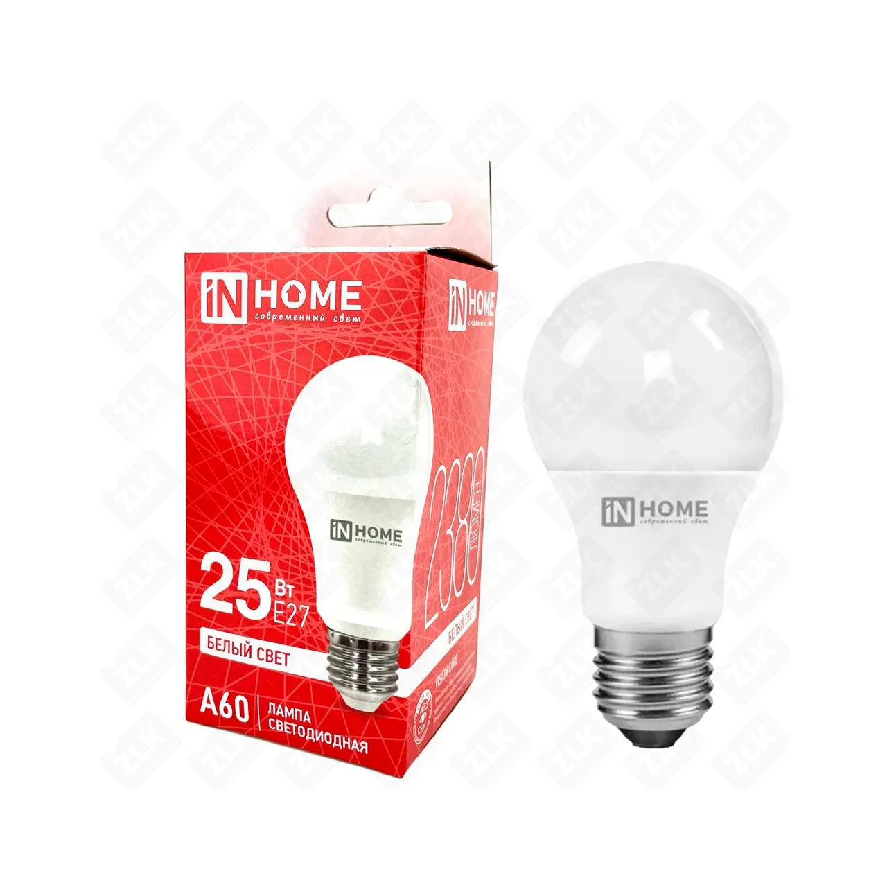 Лампа светодиодная LED-A60-VC 25Вт грушевидная 4000К E27 230В IN HOME