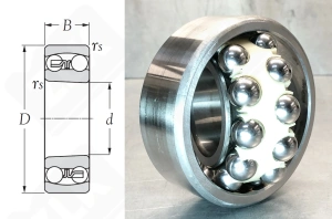 Подшипник 1609Е (2309TVP) радиальный шариковый самоустанавливающийся 45-100-36 мм