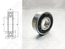 Подшипник 202Е (6202CTVHC3) радиальный шариковый 15-35-11 мм