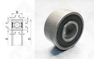 Подшипник 3180202 (632022RS) радиальный шариковый 15-35-15,9 мм