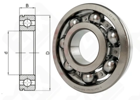 Подшипник 50411 (6411N) радиальный шариковый 55-140-33 мм