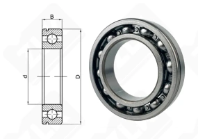 Подшипник DG37902INSLTSH2TZ радиальный шариковый 37-90-21 мм