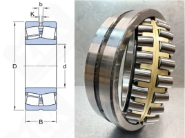 Подшипник 3053132 ЛН (23032M) радиальный роликовый самоустанавливающийся 160-240-60 мм