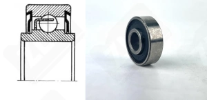 Подшипник 280017 радиальный шариковый 7-19-6/8 мм