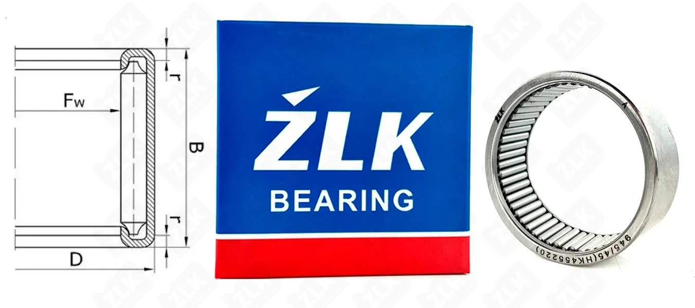 Подшипник игольчатый 945/45 (HK455220) 45×52×20 мм ZLK