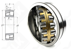 Подшипник 113526 Н (22226KMBW33) радиальный роликовый самоустанавливающийся 130-230-64 мм