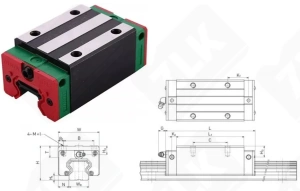 Каретка HGH45CAZBC ZLK