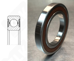 Подшипник 7000111 2RS (160112RS) радиальный шариковый 55-90-11 мм