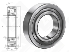 Подшипник SAC3572В (35ТАС72СSUHPN7C) радиально-упорный шариковый 35-72-15 мм