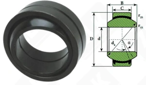 Подшипник GEG 6 C шарнирный 6-16-9 мм