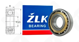 Подшипник 66309Л (7309BM) радиально-упорный шариковый 45-100-25 мм