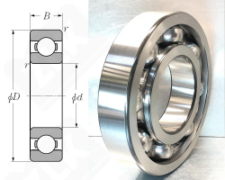 Подшипник 320 (6320) радиальный шариковый 100-215-47 мм