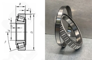 Подшипник T4CB140 радиально-упорный роликовый конический 140-195-27 мм