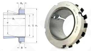 Втулка закрепительная H311 SKF 50-55-45 мм
