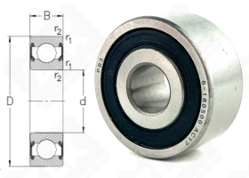 Подшипник 180500 (622002RS) радиальный шариковый 10-30-14 мм