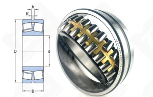 Подшипник 3003134 Н (20) (23034MBW33C3) радиальный роликовый самоустанавливающийся 170-260-67 мм