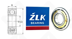 Подшипник 46318ЛШ2 (7318ACM) радиально-упорный шариковый 90-190-43 мм