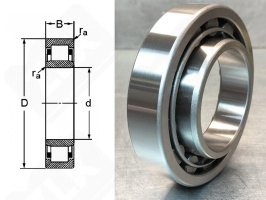 Подшипник 32211 (NU211) радиальный роликовый 55-100-21 мм