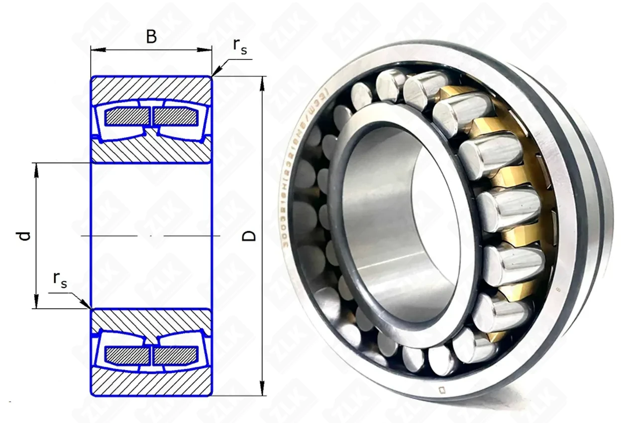 Подшипник роликовый 3003218 H (23218 MW33) 90×160×52.4 мм ГПЗ-77