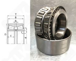 Подшипник 2097936 (352936) радиально-упорный роликовый конический 180-250-76/95 мм